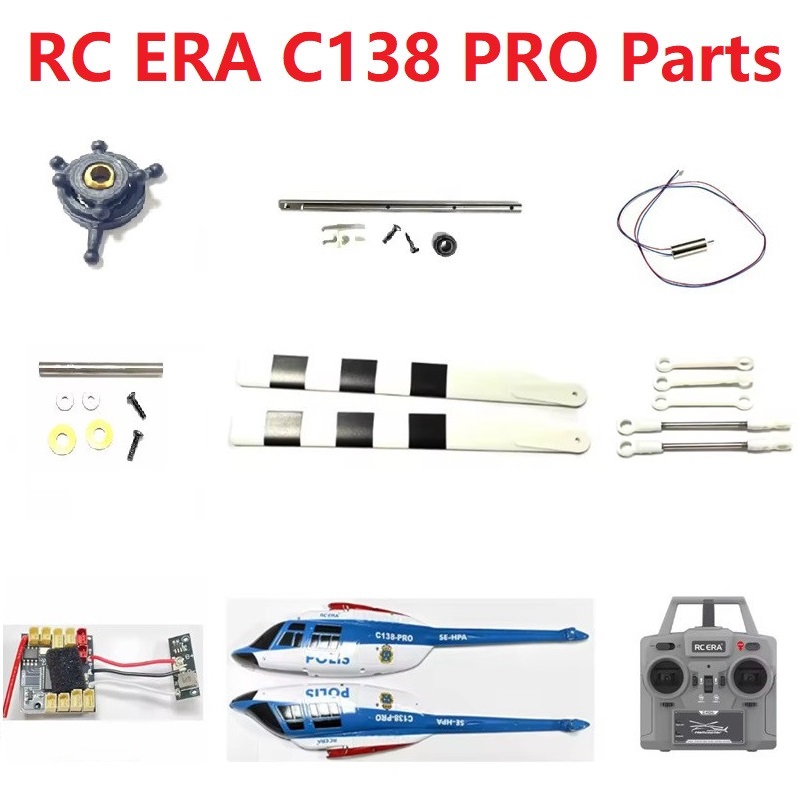 Rc Helicopter Blade - Ersatzteilliste für RC ERA C138 Pro