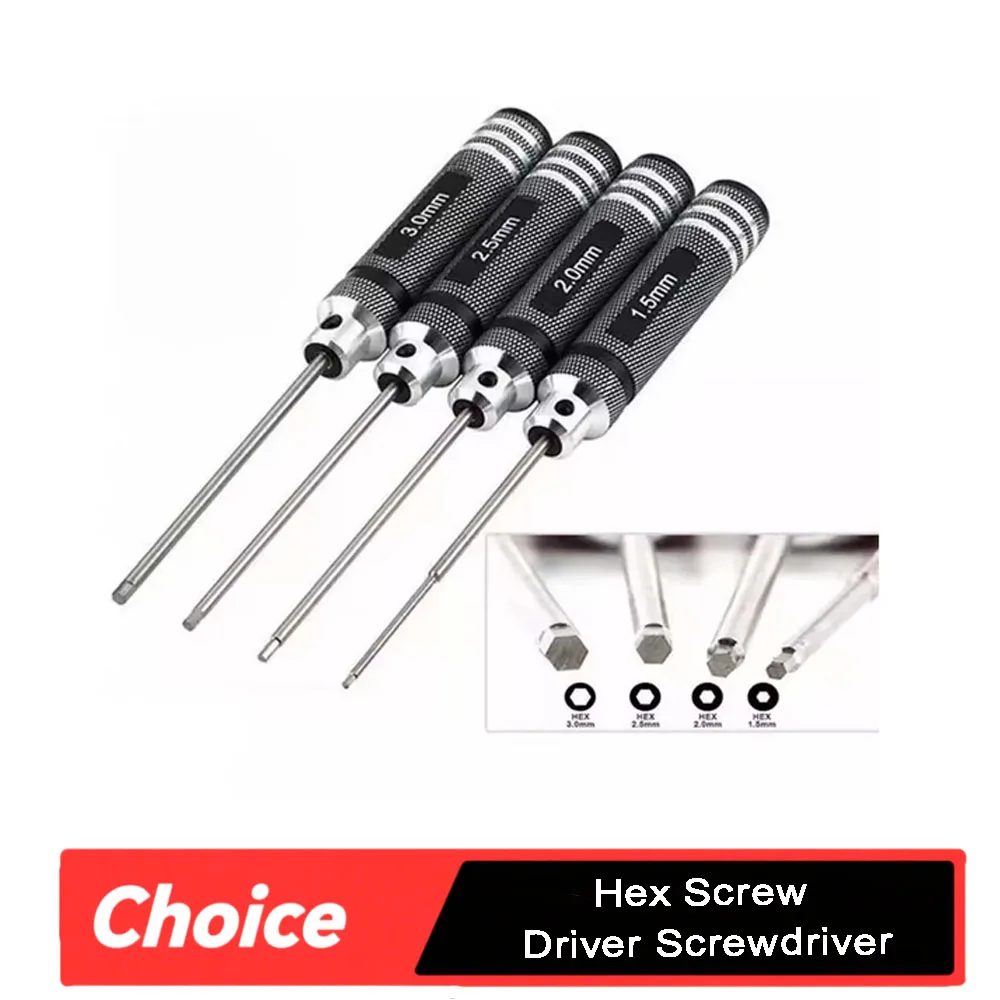 Rc Helicopter Tool Kit - Sechskant-Schraubendreher-Set 1,5/2,0/2,5/3,0 mm – RC-Multifunktionswerkzeug für