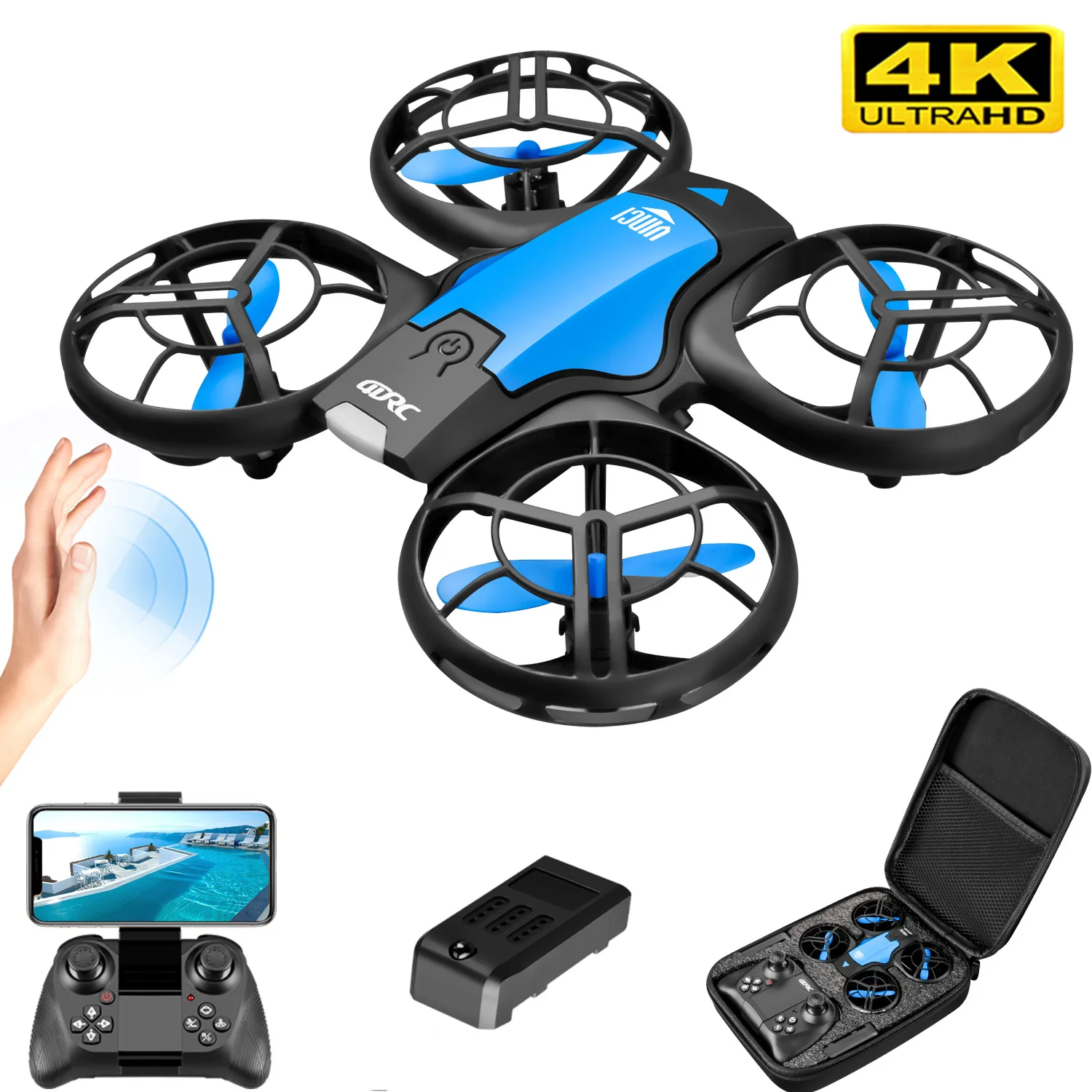V8 Neue Mini-Drohne 4K Profess – Rc Helicopter Case Bewertung und Preis